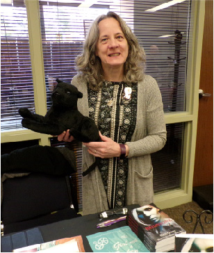 sheri queen with stuffed cat