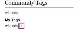 Community tags