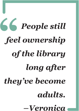 "People will still feel ownership of the library long after they've become adults"